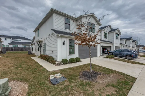 a house view with a outdoor space