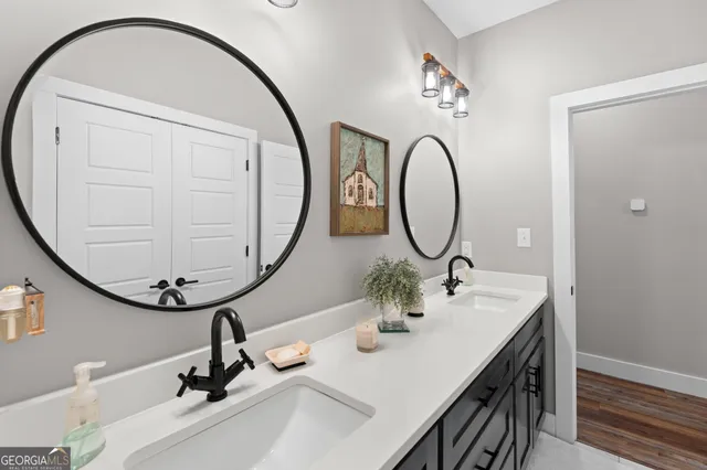 a view of a patio with dining table and chairs