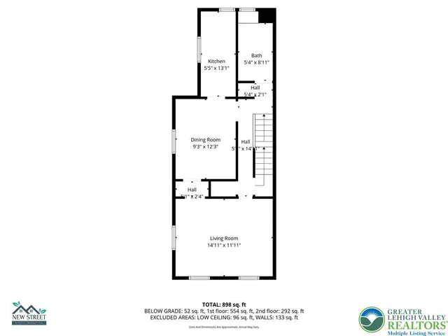 a picture of a bench in front of a wall