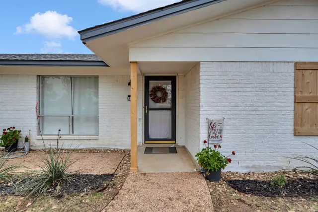 a front view of a house