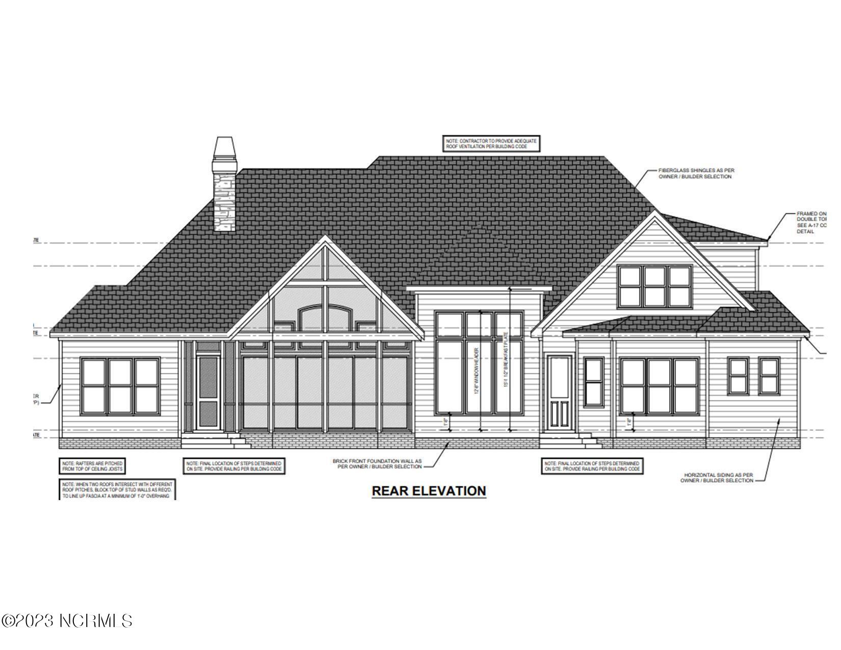30 Braemar Road Pinehurst, NC 28374 - Photo 14 of 20 Rear Elevation