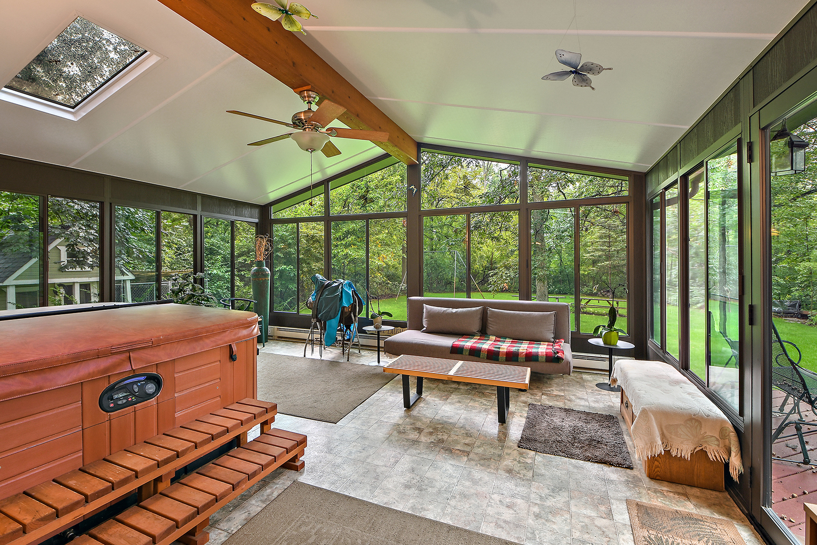 12612 West Hadley Road Homer Glen, IL 60491 - Photo 16 of 39 a living room with furniture and a floor to ceiling window