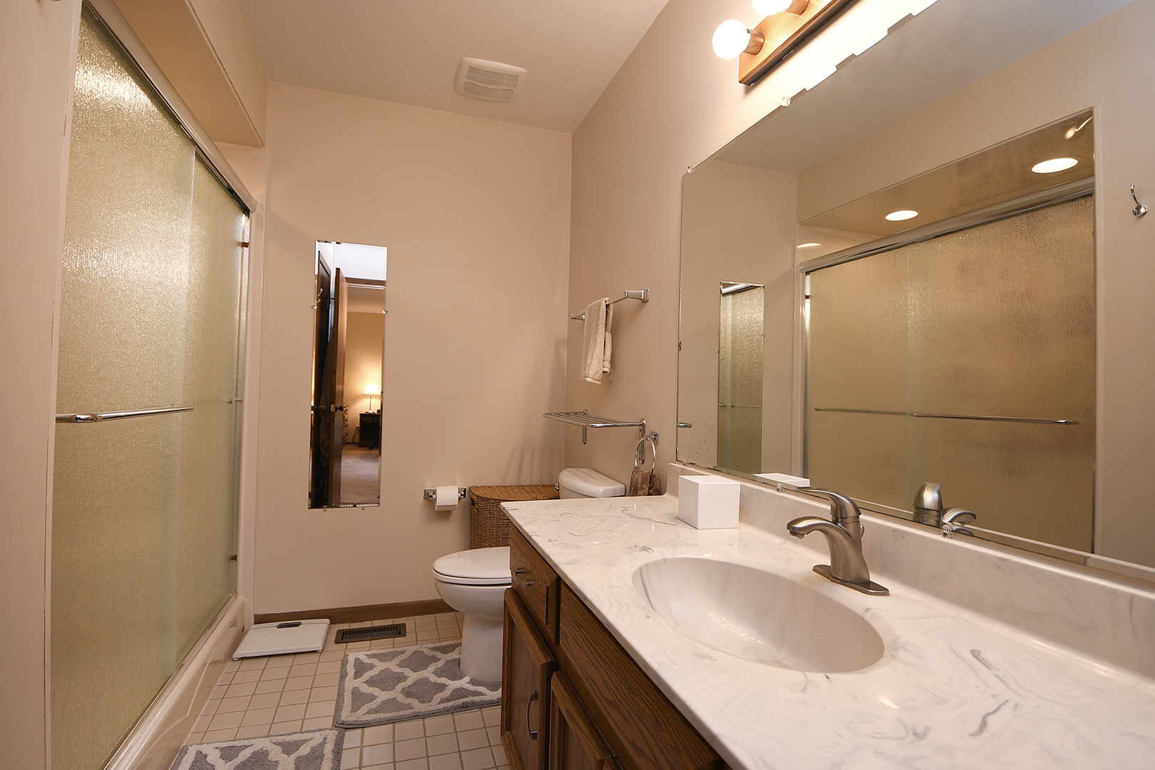 12612 West Hadley Road Homer Glen, IL 60491 - Photo 21 of 39 a bathroom with a sink and mirror