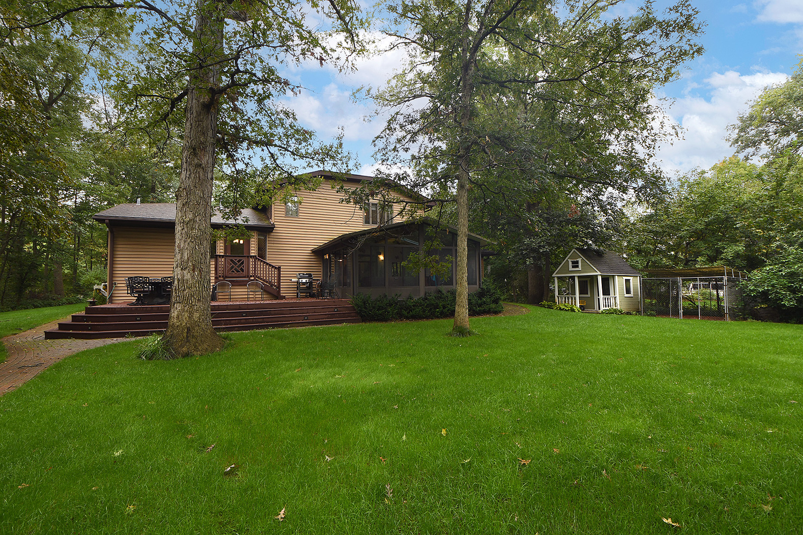 12612 West Hadley Road Homer Glen, IL 60491 - Photo 30 of 39 a view of a house with backyard and a tree