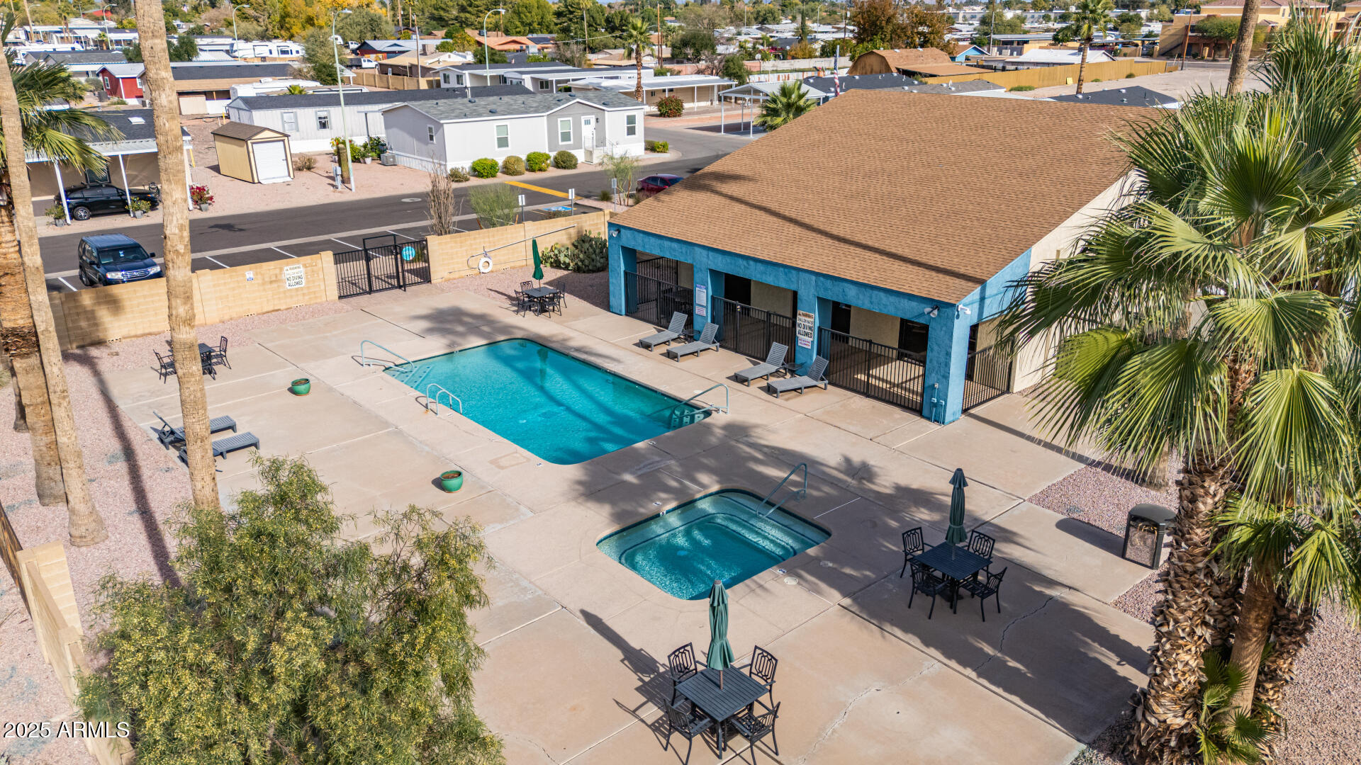 320 East McKellips Road, Unit 230 Mesa, AZ 85201 - Photo 33 of 43 an aerial view of a house with outdoor space