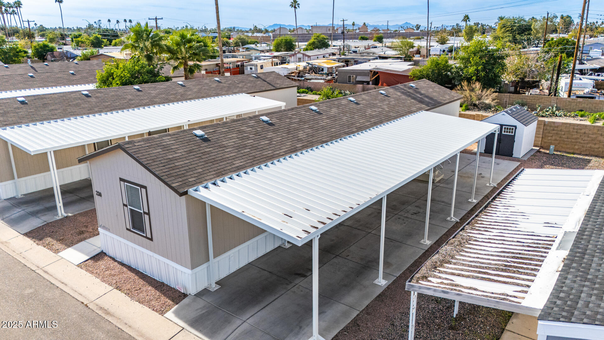 320 East McKellips Road, Unit 230 Mesa, AZ 85201 - Photo 37 of 43 an aerial view of a house with sitting area