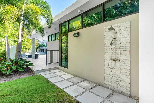 a view of a door front of house