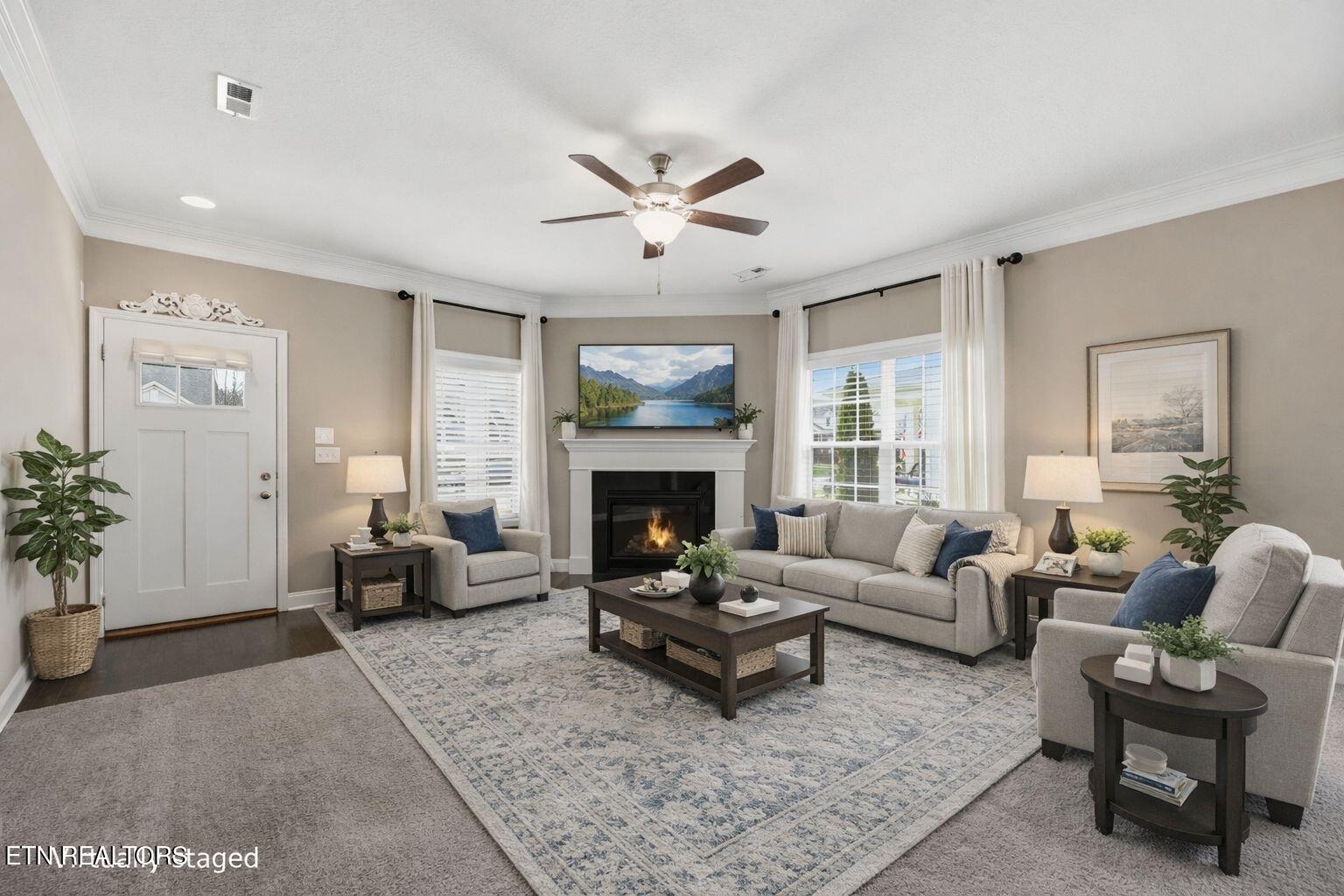 141 Hardinberry Street Oak Ridge, TN 37830 - Photo 3 of 27 6-web-or-mls-virtually_staged_living_roo