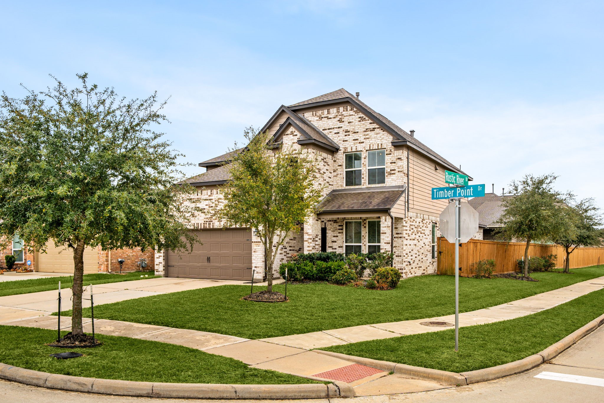 32743 Timber Point Drive Brookshire, TX 77423 - Photo 2 of 38 Front view of landscaped corner lot home.