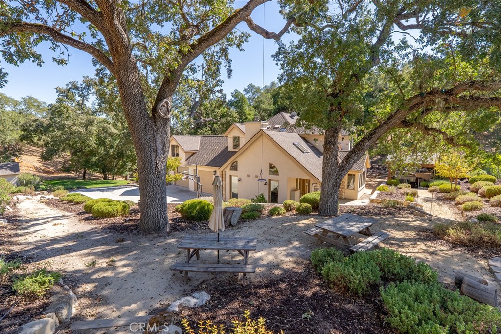 6360 Navarette Avenue Atascadero, CA 93422 - Photo 55 of 75 Picnic tables set up under the oak trees are a lovely spot for an afternoon snack.