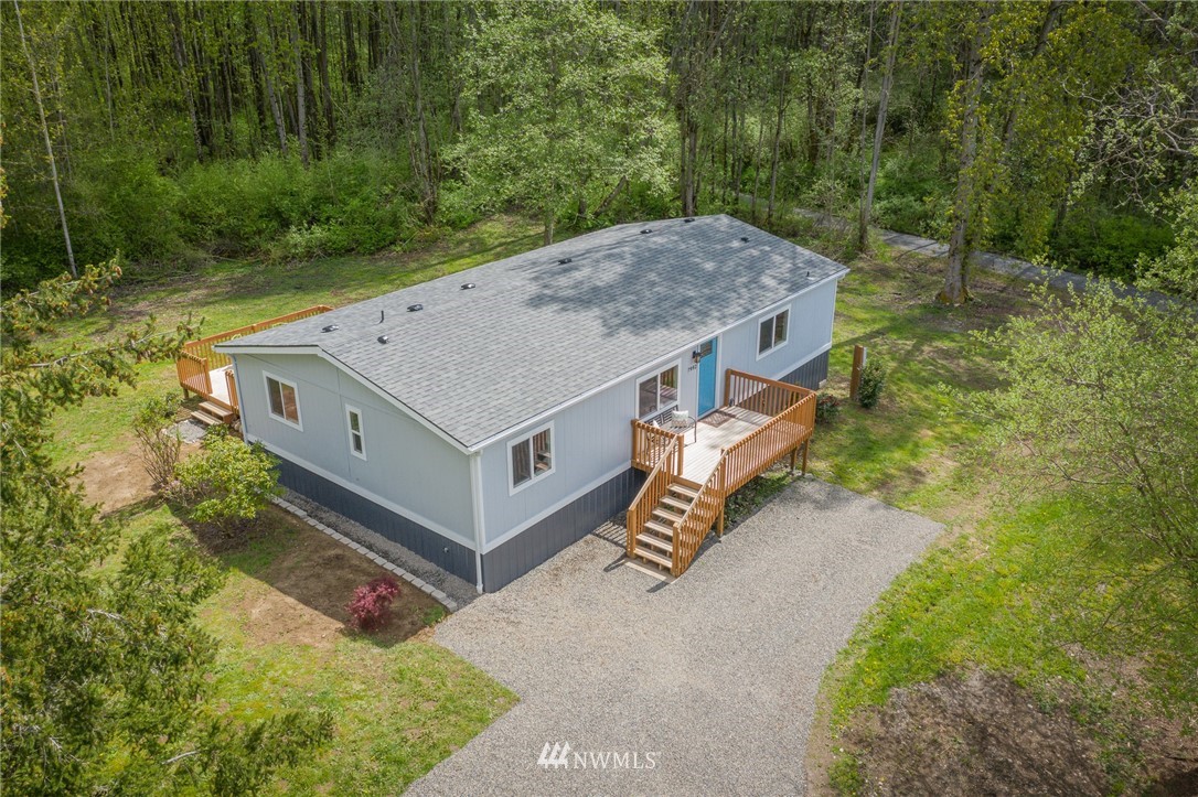 7992 Ham Road Custer, WA 98240 - Photo 2 of 31 a aerial view of a house next to a big yard