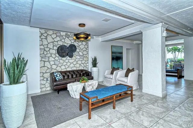 a view of a tall building