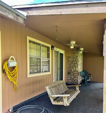 a view of a entryway door of the building