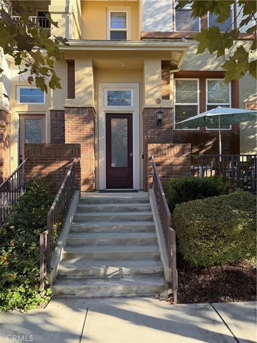 a front view of a house