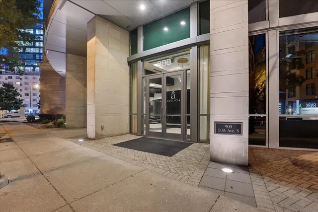 a view of a entryway with a couch and stairs