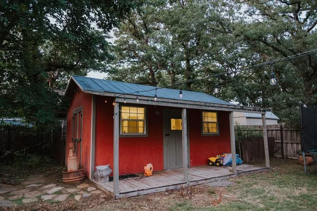 a room with gym equipment