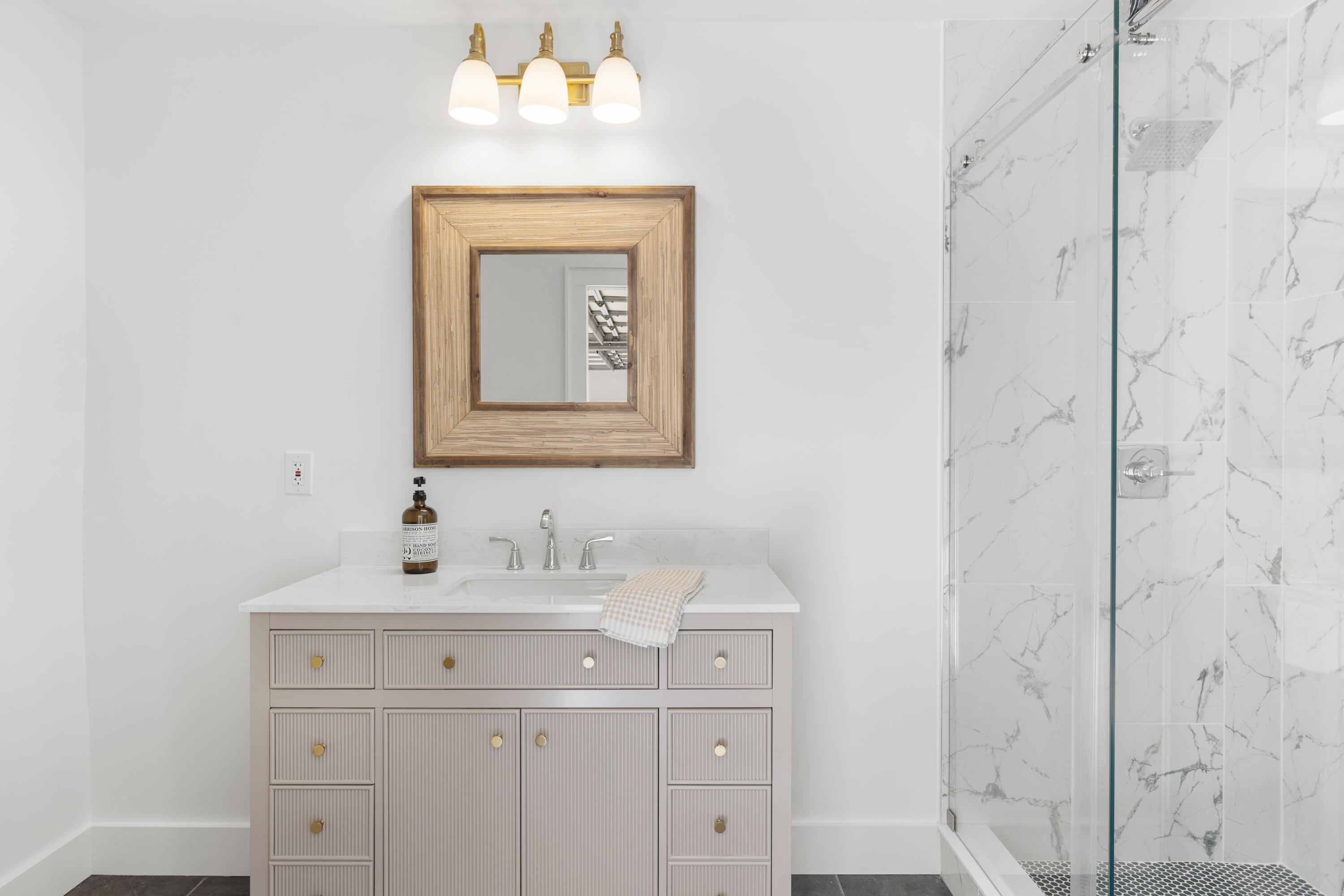26 Sandestin Estates Drive Miramar Beach, FL 32550 - Photo 49 of 81 a bathroom with a sink mirror and vanity