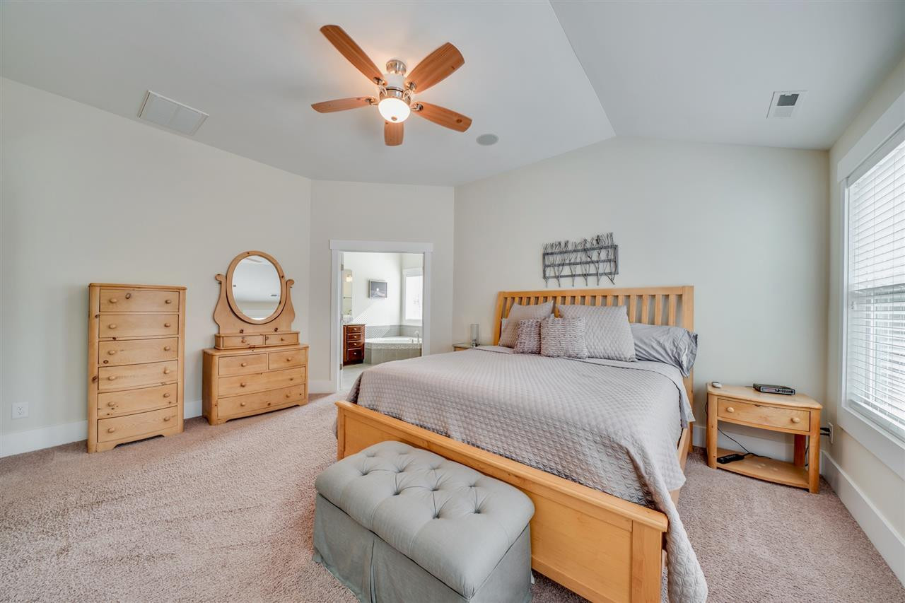 1309 Kintail Drive Raleigh, NC 27613 - Photo 15 of 30 Beautiful master bedroom with vaulted ceiling, elegant bath and private 2nd floor deck. Master Bedroom