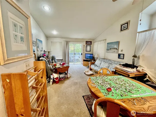 a living room with furniture and a couch
