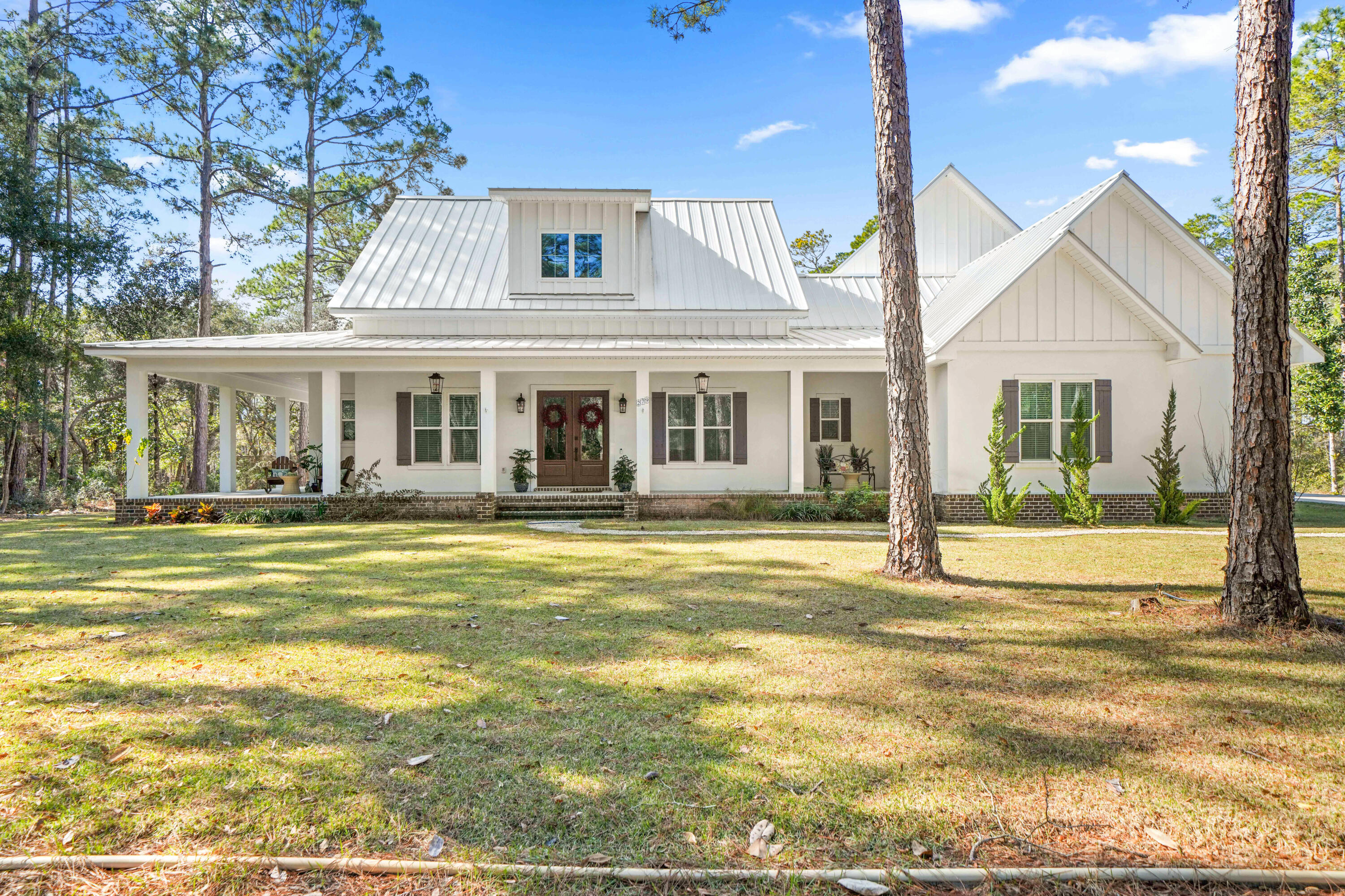 a view of a house with a swimming pool