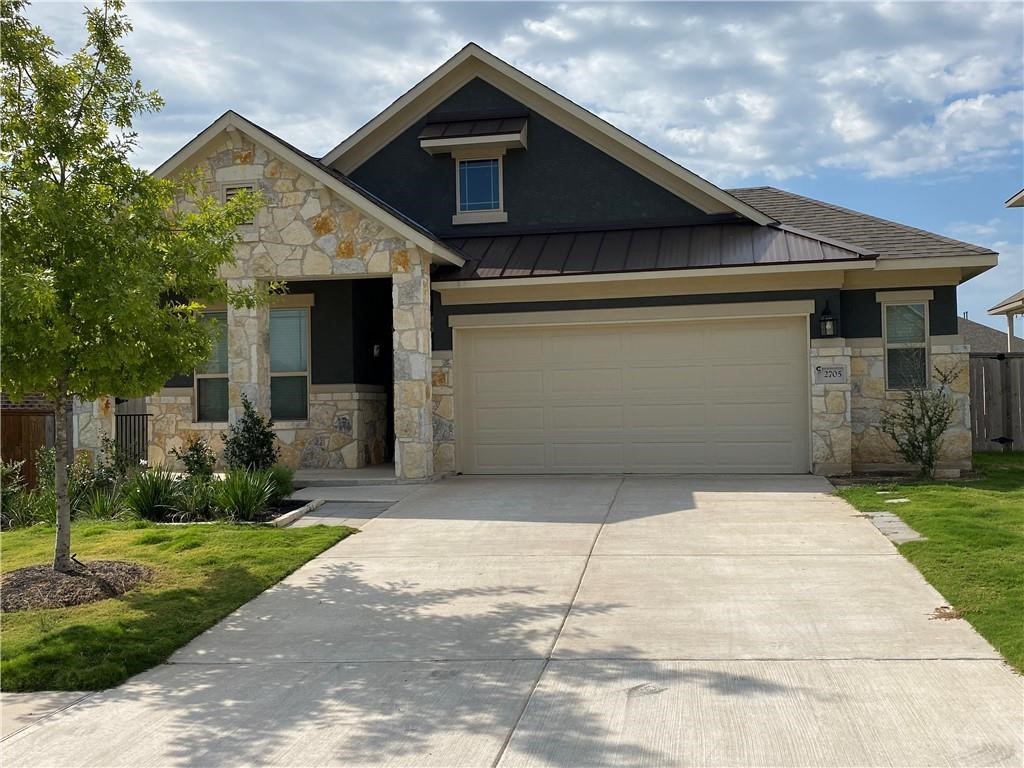 2705 Rabbit Creek Drive Georgetown, TX 78626 - Photo 1 of 1 Front view of the home, with covered front porch