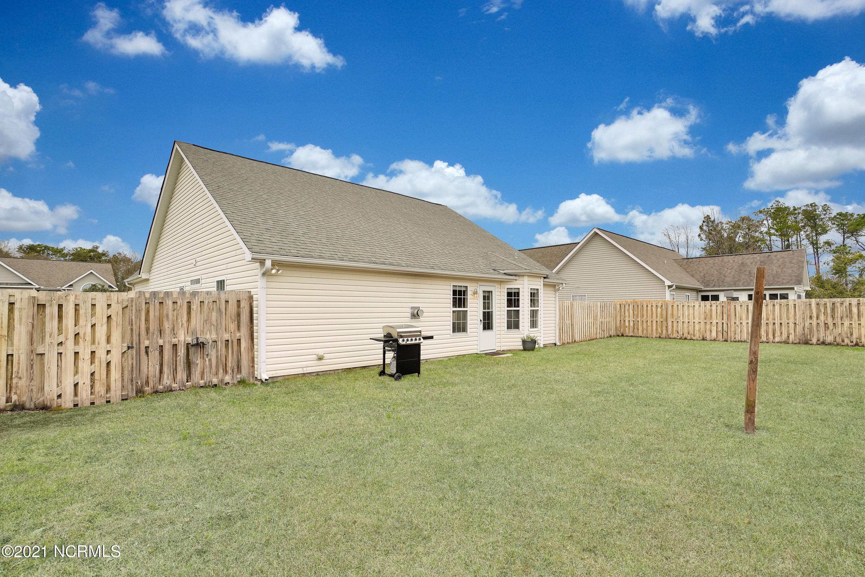 4427 Frying Pan Road Southeast Southport, NC 28461 - Photo 27 of 29 Fenced Back Yard