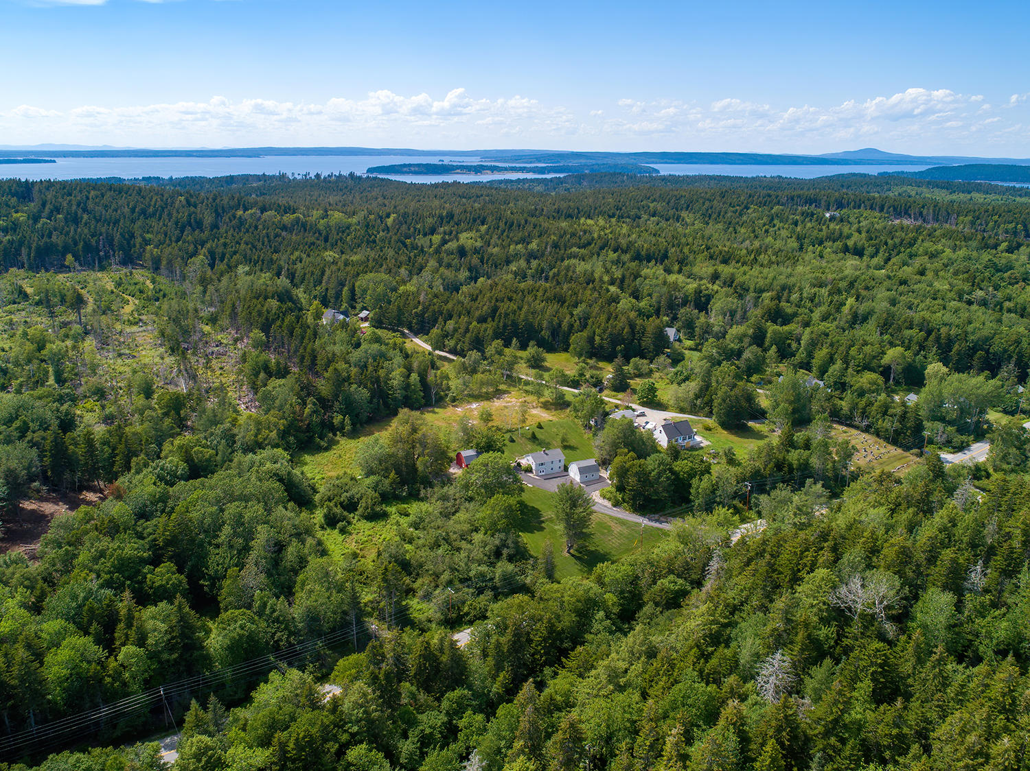 1184 Tremont Road Seal Cove, ME 04674 - Photo 36 of 37 1184Aerialfarwithocean