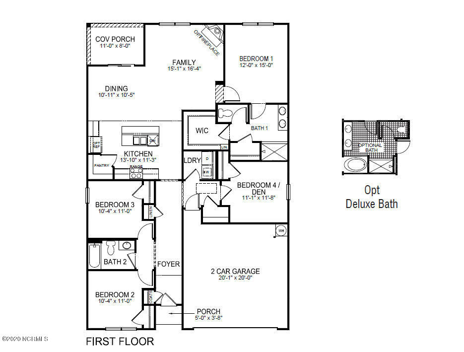 422 Frida Road, Unit LOT 838 New Bern, NC 28560 - Photo 5 of 5 Cali floorplan