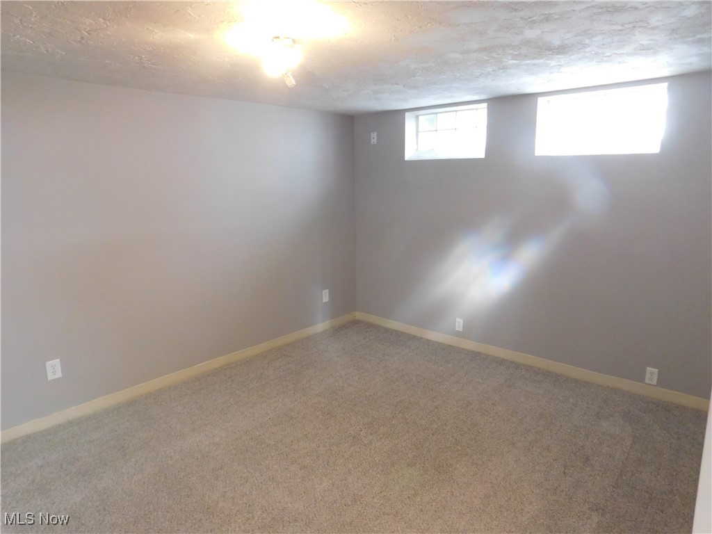 1705 Douglas Road Wickliffe, OH 44092 - Photo 19 of 27 Rec room area with carpet floors and a textured ceiling