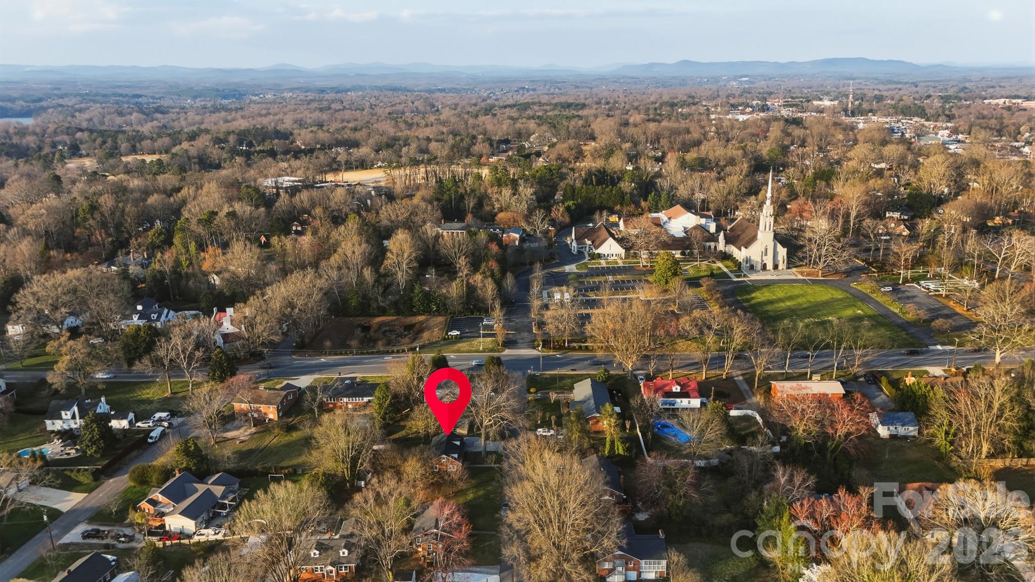 1519 3rd Street Northwest Hickory, NC 28601 - Photo 41 of 48 an aerial view of city