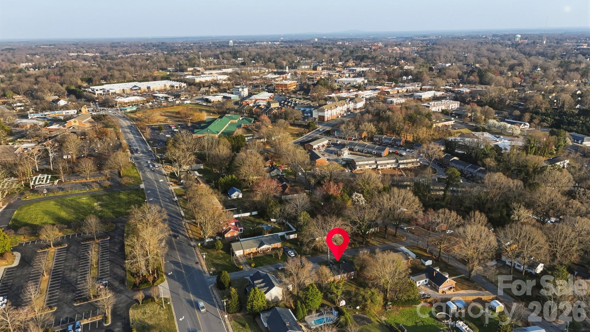 1519 3rd Street Northwest Hickory, NC 28601 - Photo 42 of 48 an aerial view of house with yard and mountain view in back