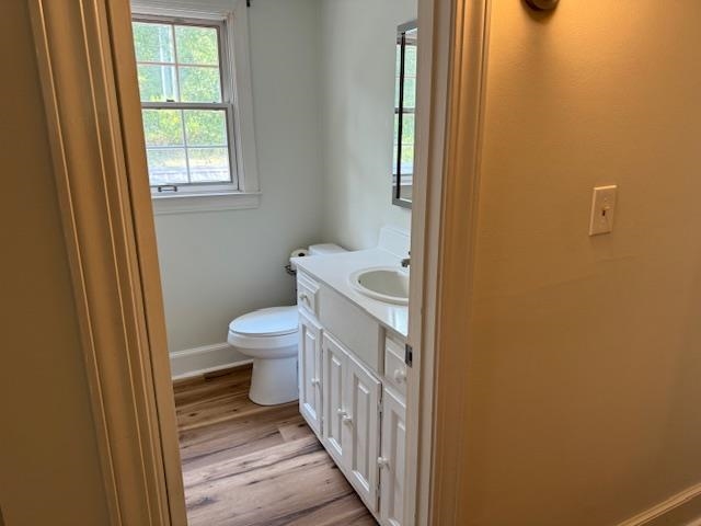 1409 Roper Road Bolivar, TN 38008 - Photo 21 of 33 Bathroom with wood-type flooring, toilet, and vanity