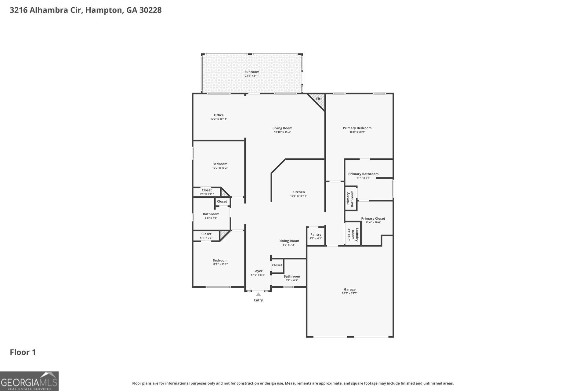 3216 Alhambra Circle Hampton, GA 30228 - Photo 21 of 21 a picture of a room with a white wall and white walls