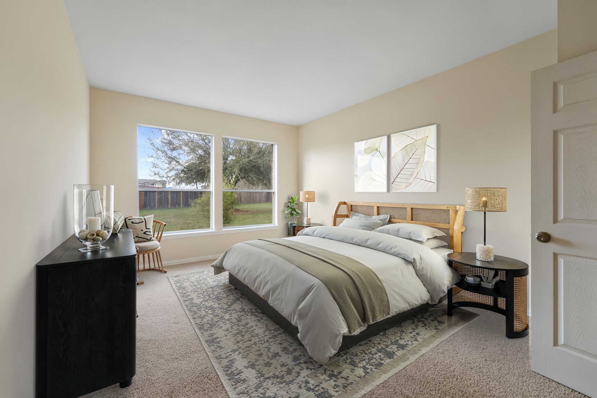 9526 Tartan Manor Street Spring, TX 77379 - Photo 24 of 42 a bedroom with a bed and a large window