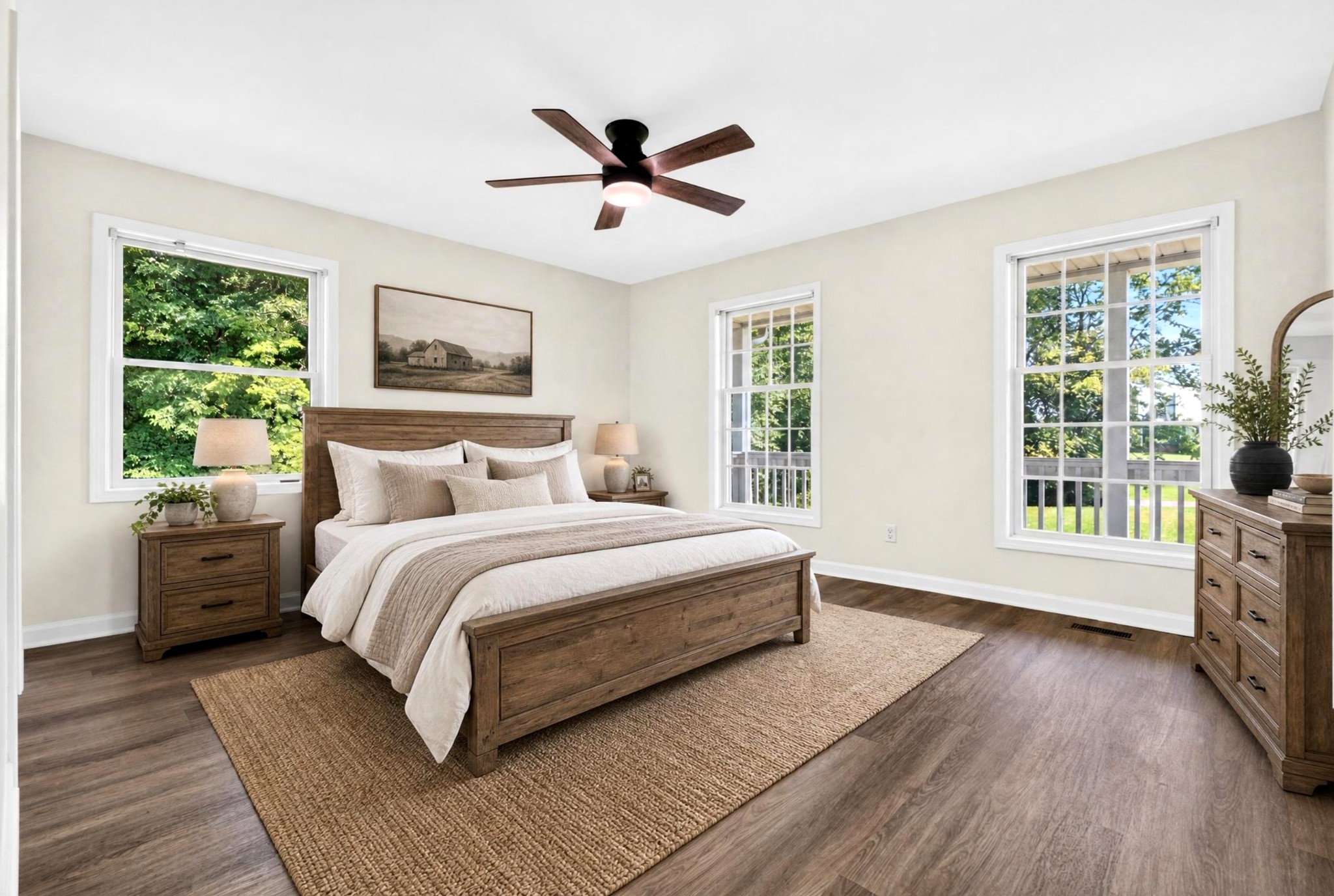 3434 Kinneys Road Cedar Hill, TN 37032 - Photo 54 of 90 a bedroom with a large bed and a window