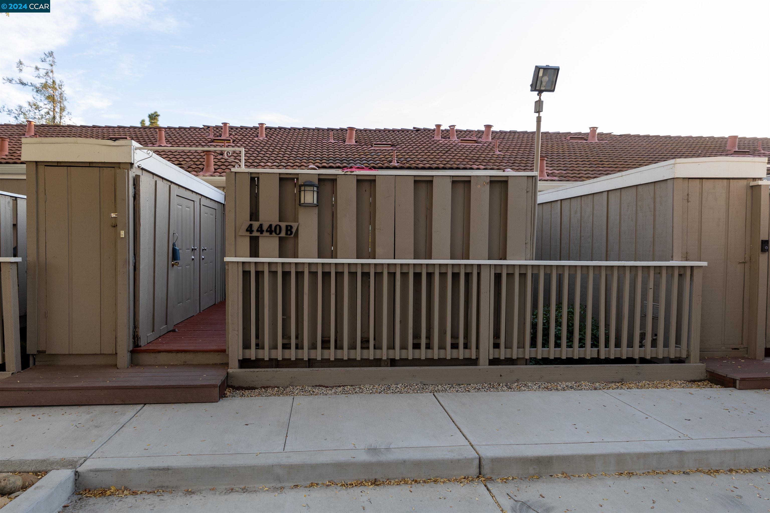 a view of a roof deck