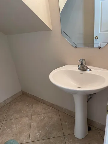 a bathroom with a sink