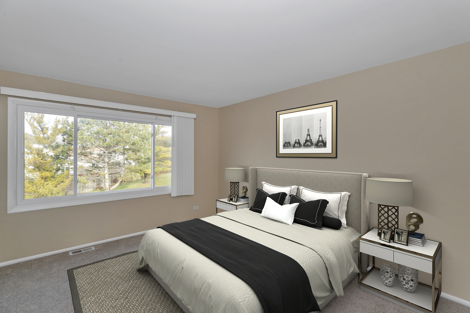 664 Claridge Circle Hoffman Estates, IL 60169 - Photo 18 of 35 a bedroom with a bed and a window