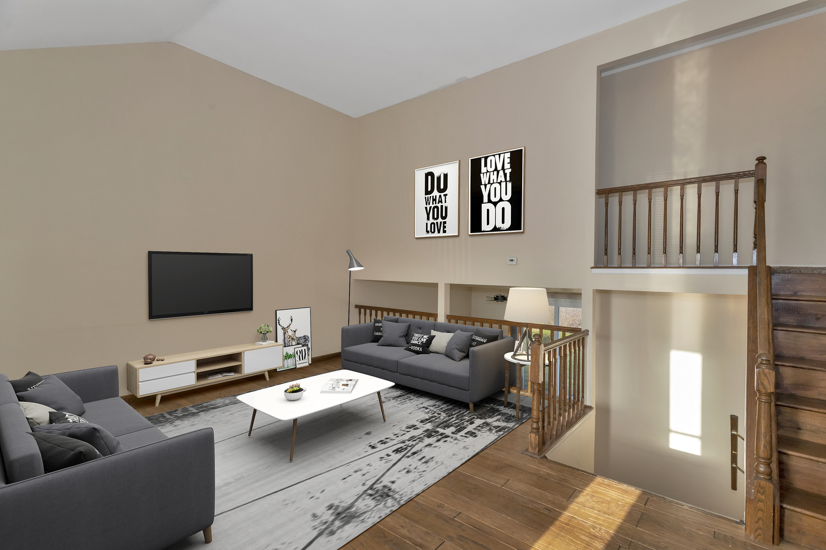 664 Claridge Circle Hoffman Estates, IL 60169 - Photo 5 of 35 a living room with furniture and a flat screen tv