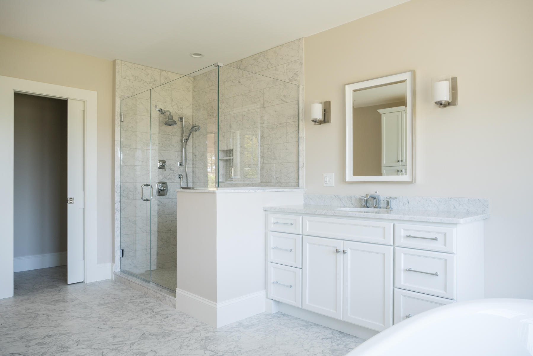 43 Payson Lane Orleans, MA 02653 - Photo 22 of 34 a bathroom with a sink and a mirror