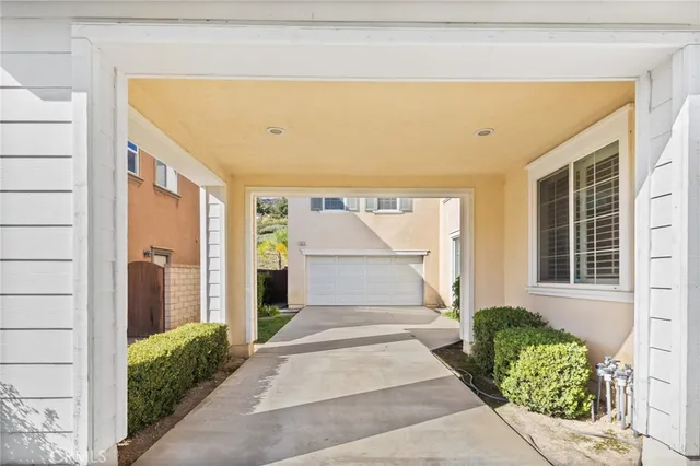 a front view of a house with a garage