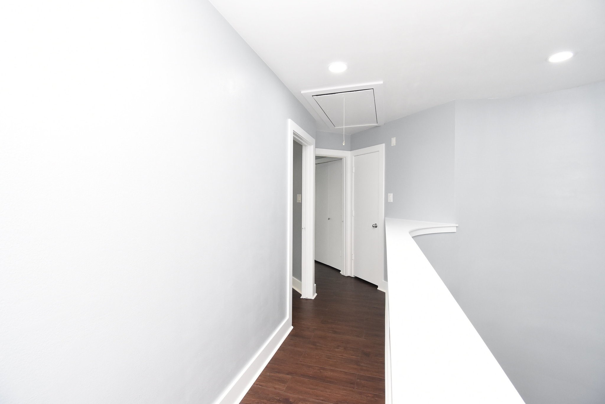3720 Link Valley Houston, TX 77025 - Photo 16 of 25 a view of a hallway with wooden floor
