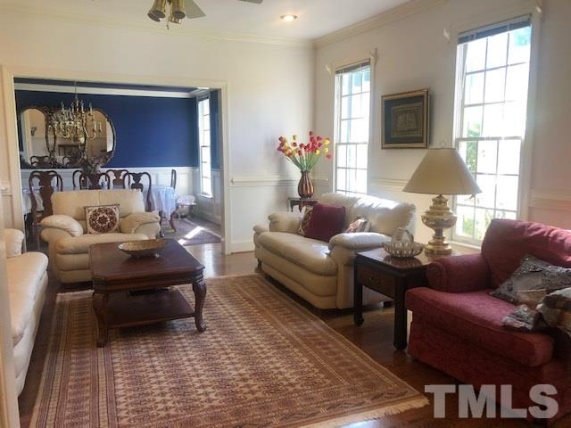 3904 Hemsbury Way Raleigh, NC 27612 - Photo 5 of 20 a living room with furniture and a potted plant