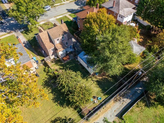 a view of city and mountain