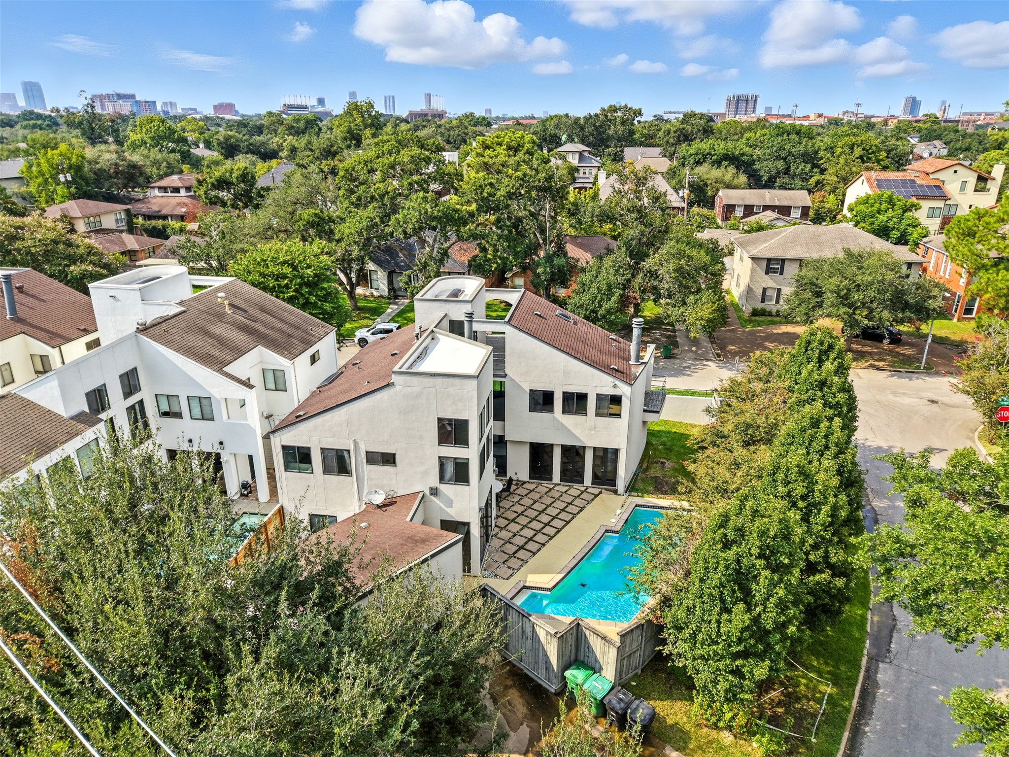 2019 McClendon Street Houston, TX 77030 - Photo 44 of 45 an aerial view of a house with a garden