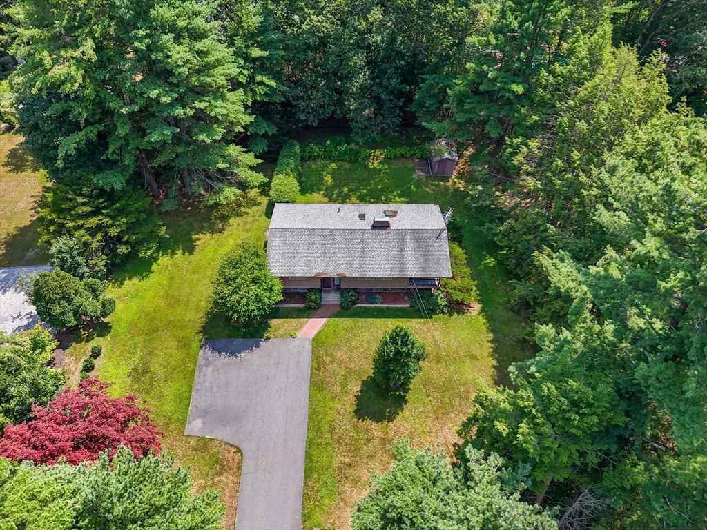 40 Ballardvale Road Andover, MA 01810 - Photo 32 of 36 an aerial view of a house with a garden
