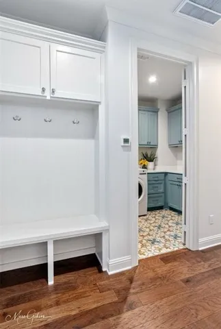 a view of kitchen and utility room