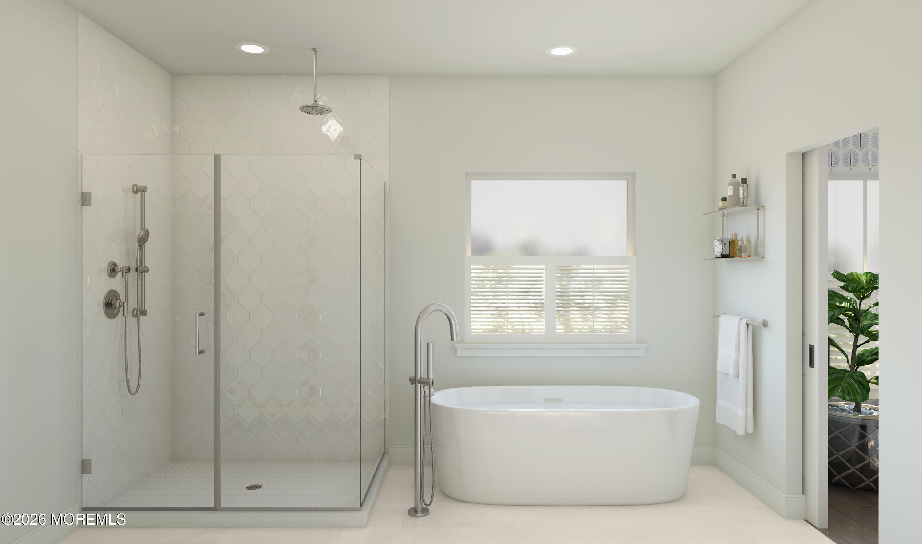 30 Tee Place Neptune, NJ 07753 - Photo 12 of 15 a bathroom with a bathtub a shower and a window