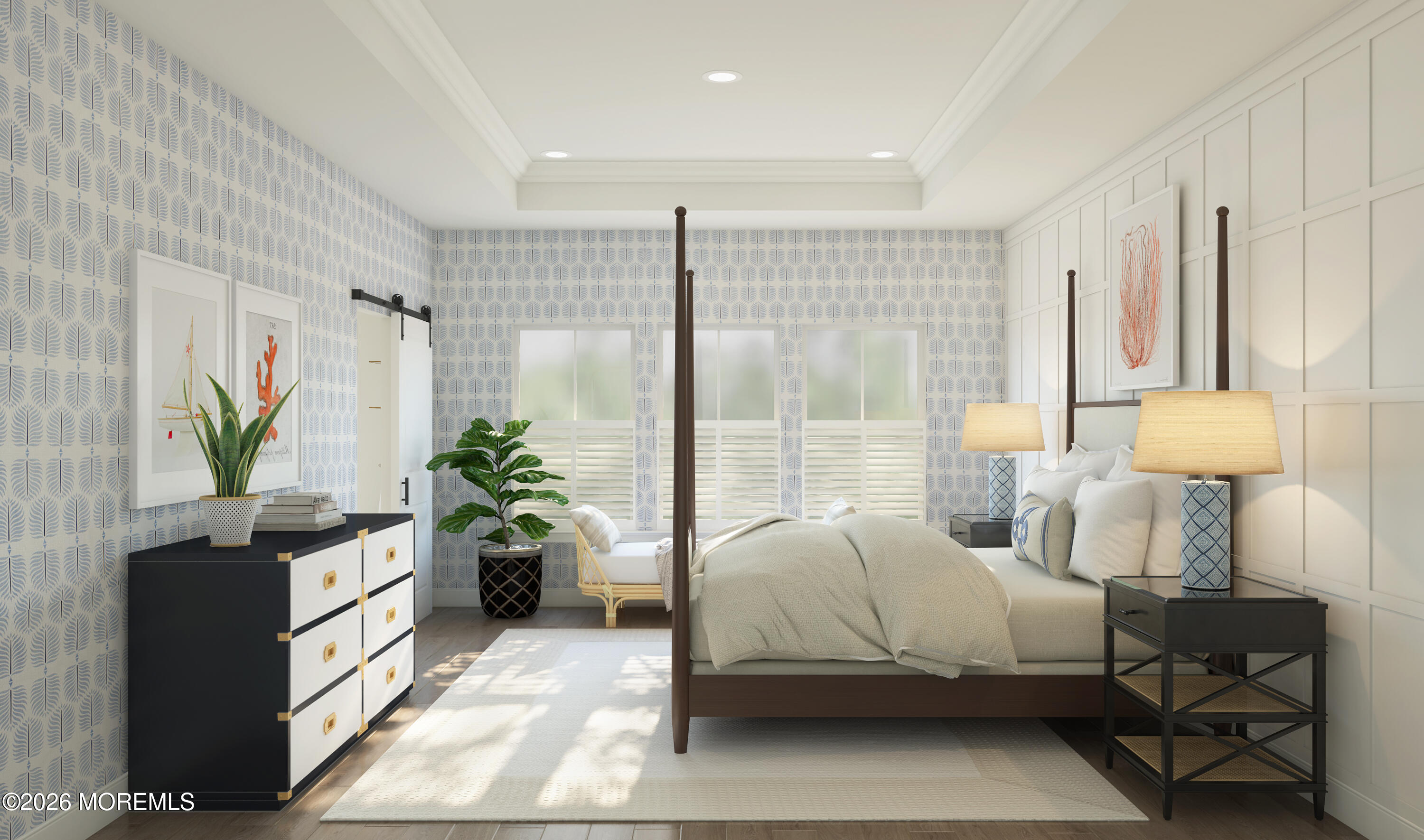 30 Tee Place Neptune, NJ 07753 - Photo 15 of 15 a bedroom with a bed table and a potted plant