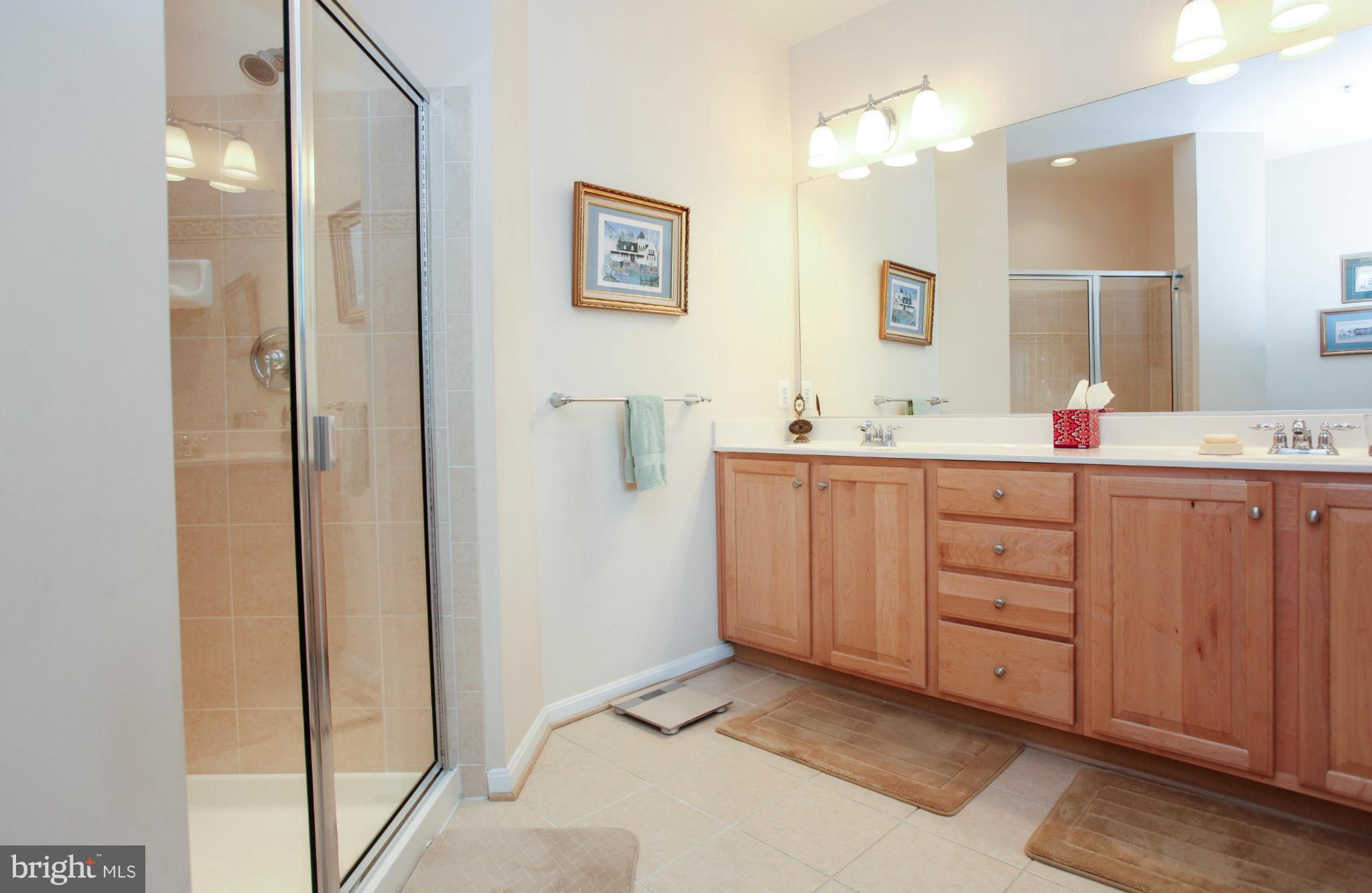 7325 Brookview Road, Unit 406 Elkridge, MD 21075 - Photo 17 of 25 Master bath w/ large shower & double vanity